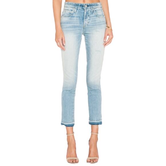 AMO Babe High Rise Straight Leg Crop Jeans Sweet Cheeks Size 27 - Picture 1 of 10